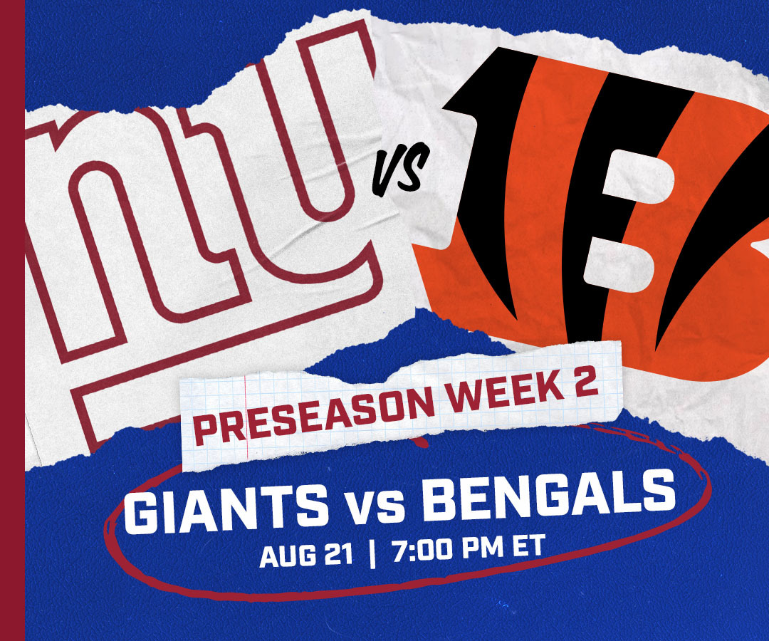 Preseason: NY Giants vs. Cincinnati Bengals