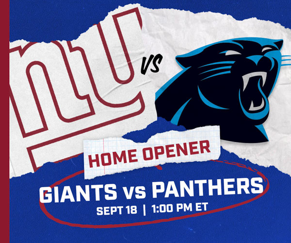 NY Giants vs. Carolina Panthers