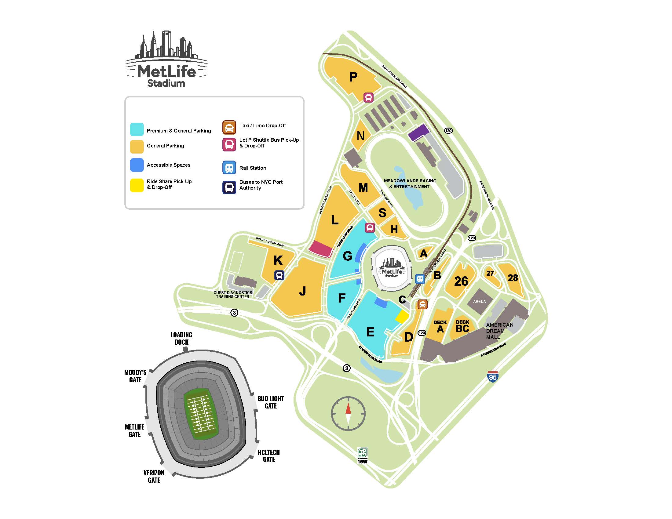 MetLife Stadium Parking Map_2023 (5-13-24)